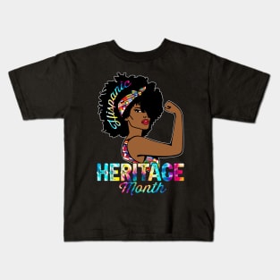 Hispanic Women Girls Inspired Heritage Month Kids T-Shirt